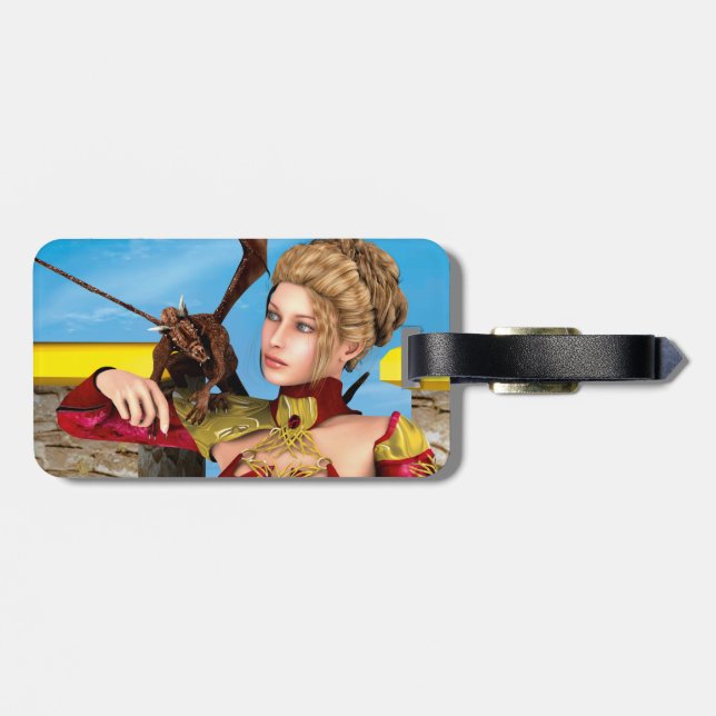 Dragon Lady Gepäckanhänger (Rückseite horizontal)