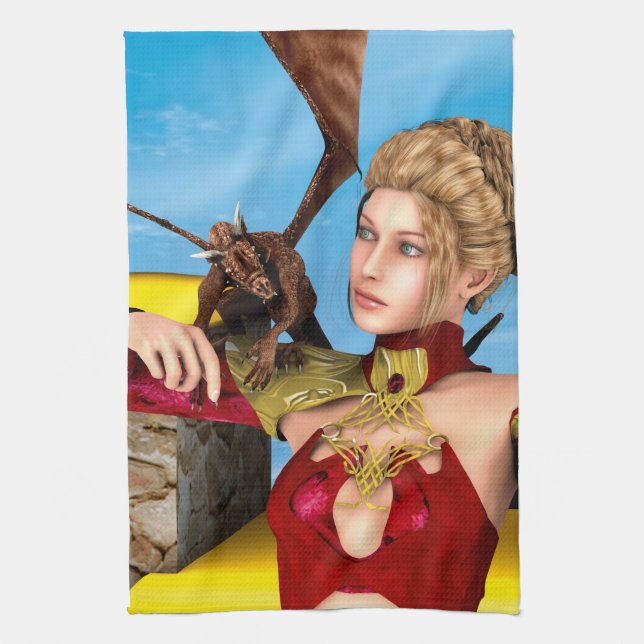 Dragon Lady Küchentuch (Vertikal)