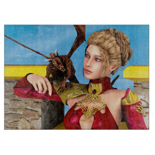 Dragon Lady Schneidebrett (Vorderseite)