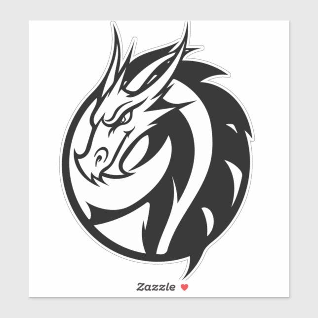 Dragon Logo Vinyl Sticker (Blatt)