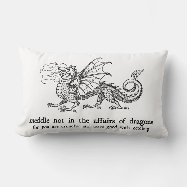 Dragon Lumbar Pillow Lendenkissen (Vorderseite)