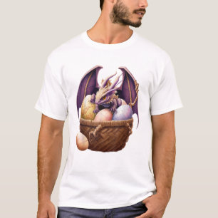 Dragon Mädchen Liebhaber Sammeln von Ostereiern - T-Shirt