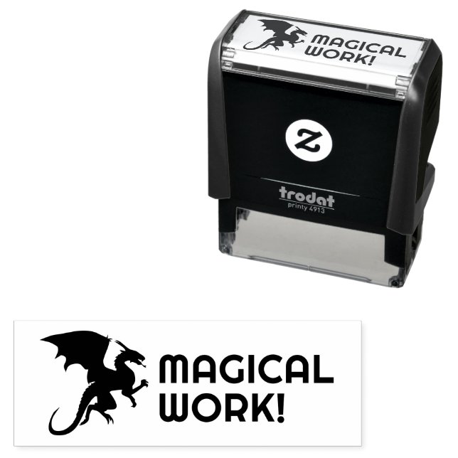 Dragon Magical Work Self-Inking Briefmarke Permastempel (Beispiel)