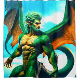 Dragon Man Duschvorhang