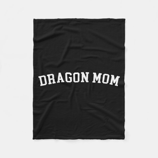 Dragon Mom  Fleecedecke (Vorderseite)