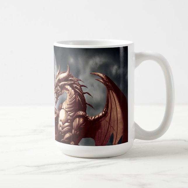 Dragon & Moon Fantasy Tasse (Rechts)