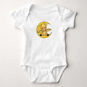 Dragon Moon Good Night Dragon Fantasy Baby Strampler