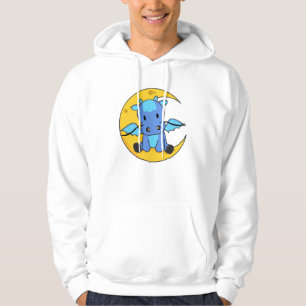 Dragon Moon Good Night Dragon Fantasy Hoodie