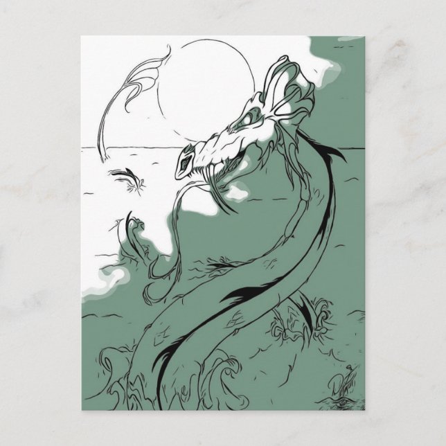 Dragon Moon Postkarte (Vorderseite)