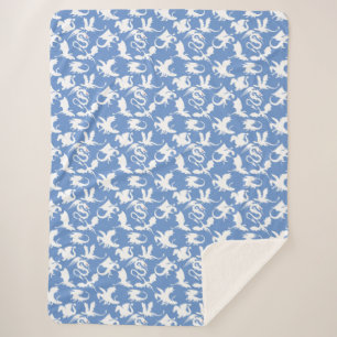 Dragon muster 01.bx4 Blue BG Sherpadecke