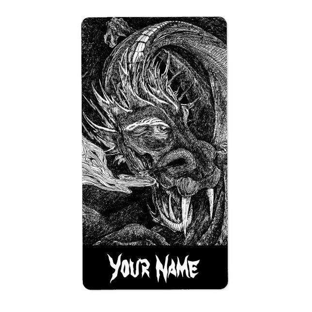 Dragon 'Name' Label groß (Vorne)