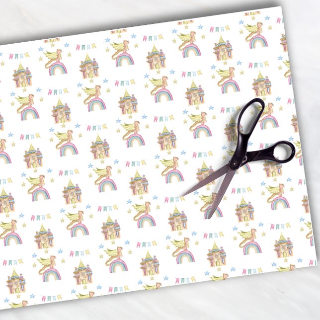 Dragon Niedliches Schloss Maggiore Seidenpapier (Von Creator hochgeladen)