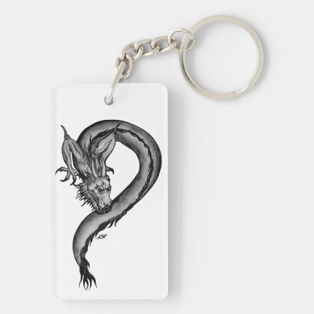 Dragon noir et blanc (Dos)