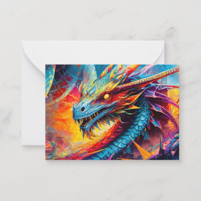 Dragon Note Card Mitteilungskarte (Vorderseite)