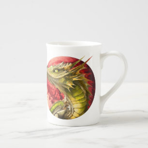 Dragon on Bloody Prozellantasse