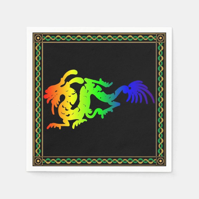Dragon Paper Napkin Serviette (Vorderseite)