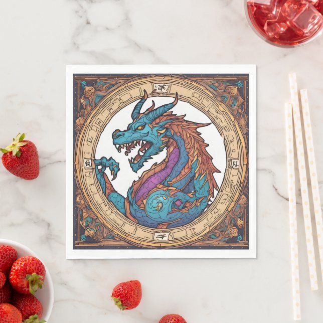 Dragon Paper Napkin Serviette (Beispiel)