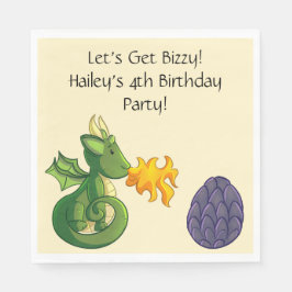 Dragon Party Personalisiert Napkins Serviette