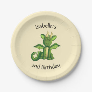 Dragon Party Personalisierten Teller