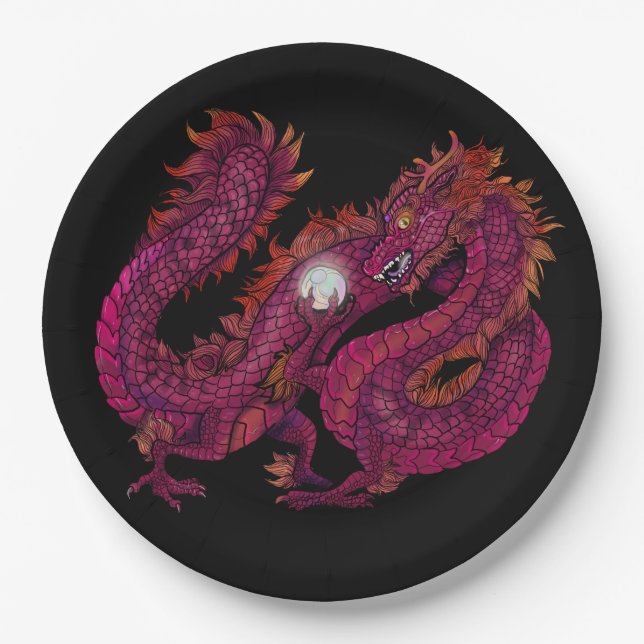 Dragon Pearl Pappteller (Vorderseite)