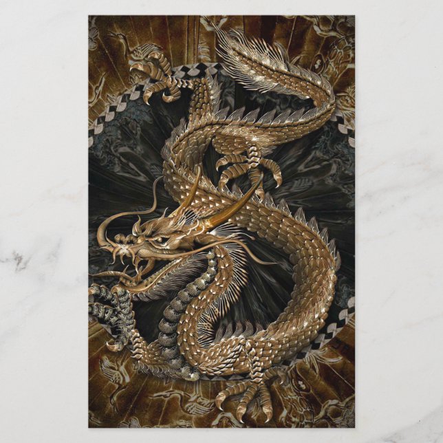 Dragon Pentagram Briefpapier (Vorderseite)