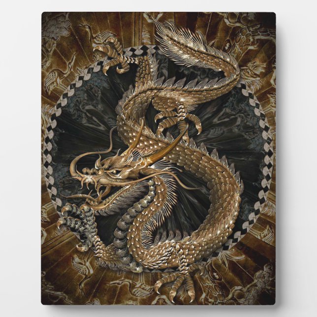 Dragon Pentagram Fotoplatte (Vorderseite)