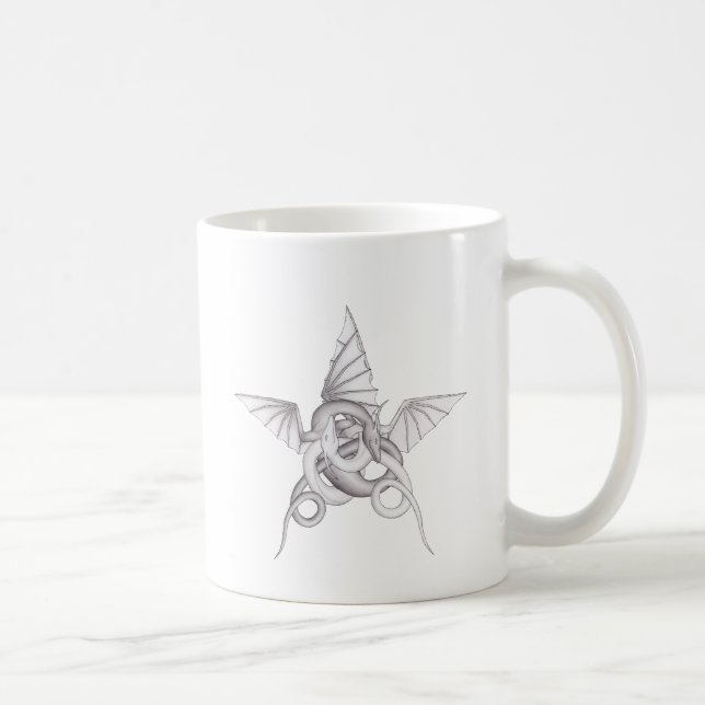 Dragon Pentagram Kaffeetasse (Rechts)