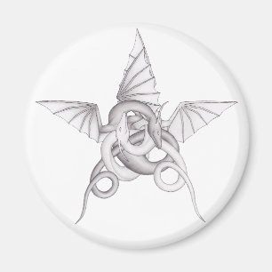 Dragon Pentagram Magnet