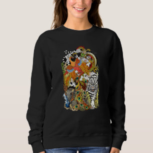 Dragon Phoenix Turtle Tiger Chinesische Mythologie Sweatshirt
