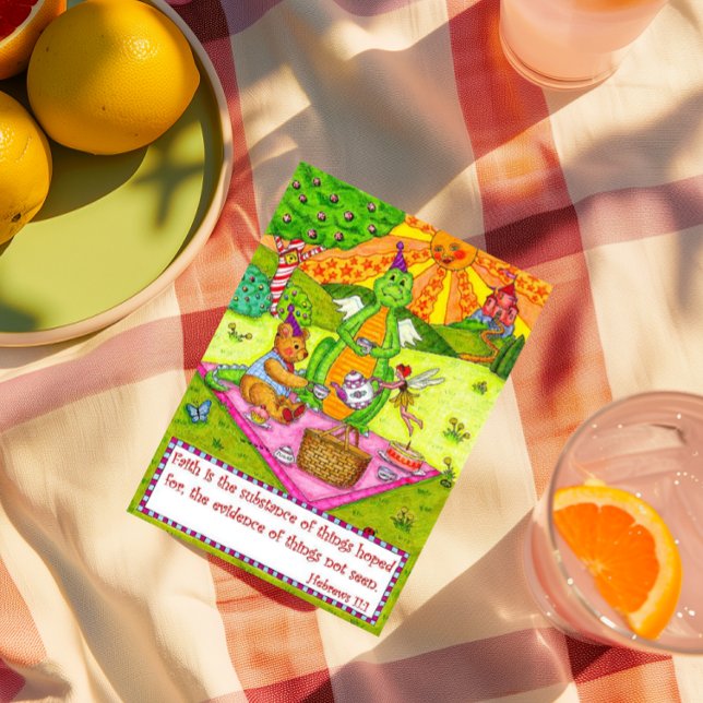 Dragon Picnic Geburtstagskarte Karte (Von Creator hochgeladen)