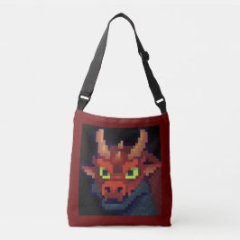 Dragon pixelart, Pixel Art  Tragetaschen Mit Langen Trägern