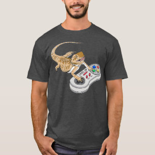 Dragon Playing Video Game Reptiles T-Shirt