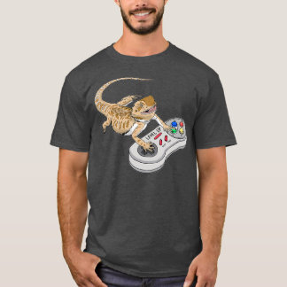 Dragon Playing Video Game Reptiles T-Shirt