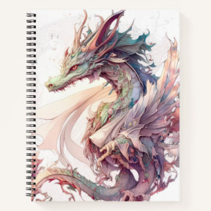 Dragon Portrait Animal Painting Wildlife Outdoor Notizbuch