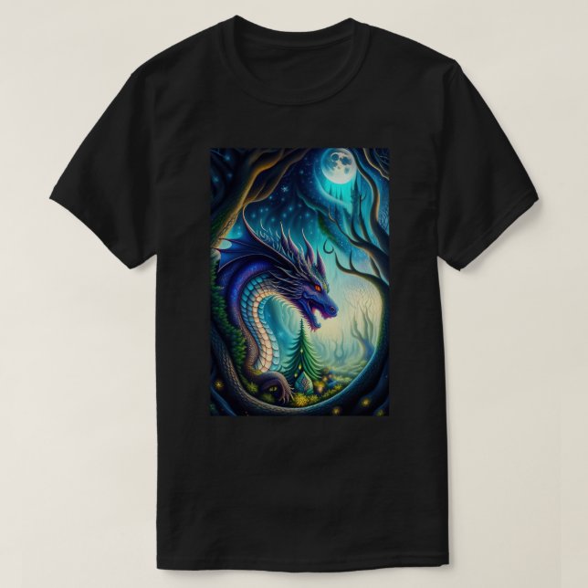 Dragon Printed T - Shirt (Design vorne)