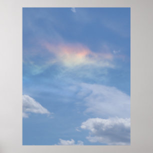 Dragon Rainbow Cloud Poster