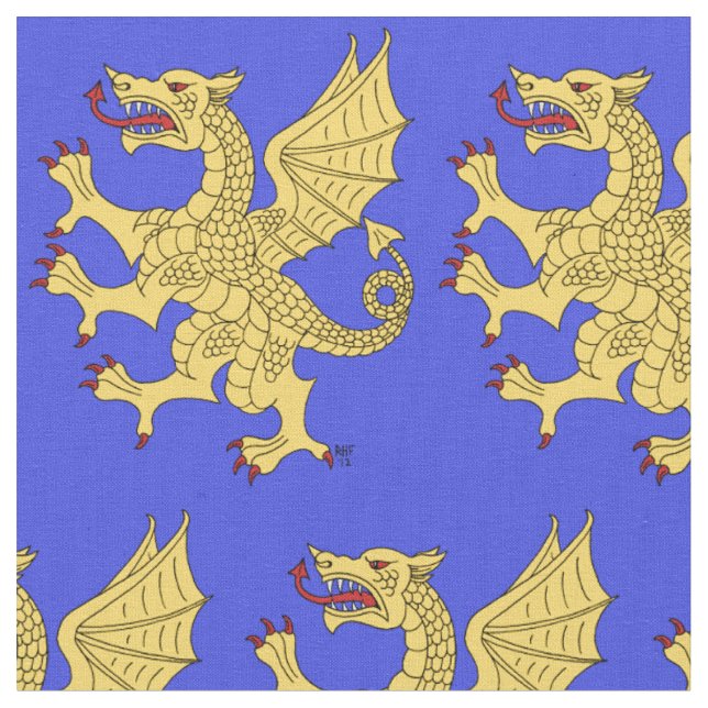 Dragon Rampant oder Stoff (Nahaufnahme)