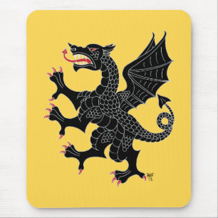 Dragon Rampant Sable Mousepad