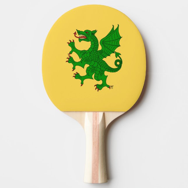 Dragon Rampant Vert Tischtennis Schläger (Vorderseite)