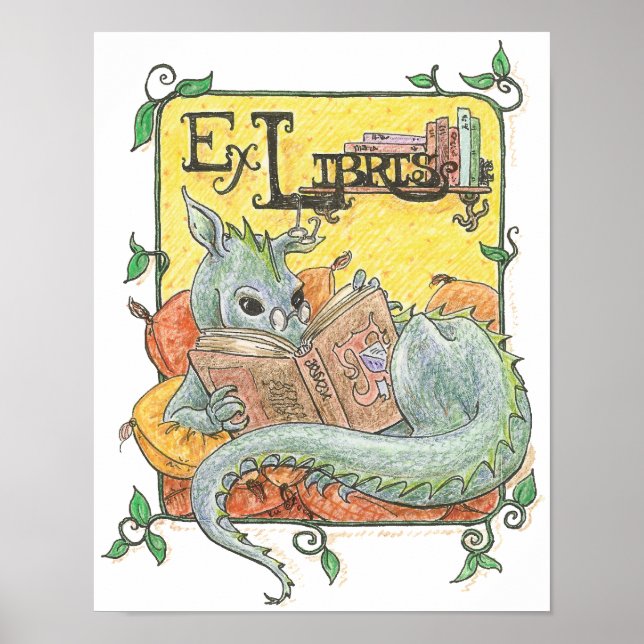 Dragon Reader Print Poster (Vorne)