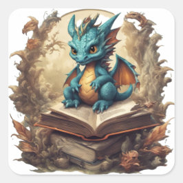 Dragon Reader Sticker