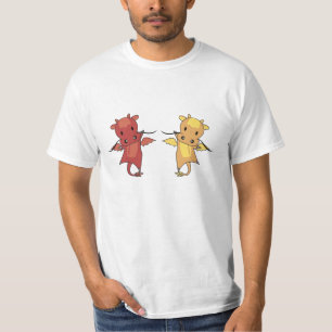 Dragon Red and Yellow Dragon Faible Fantasy Fantas T-Shirt