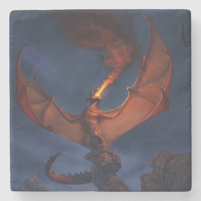 Dragon Roar Steinuntersetzer (Vorderseite)