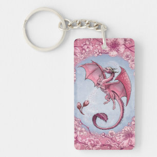 Dragon rose d'art d'imaginaire de nature de
