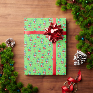 Dragon Santa Cookies Weihnachts-neues Jahr Muster Geschenkpapier