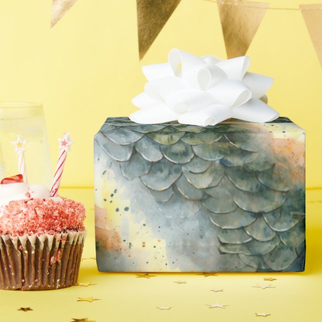 Dragon Scale Gift Wrap Geschenkpapier (Geburtstagsparty)