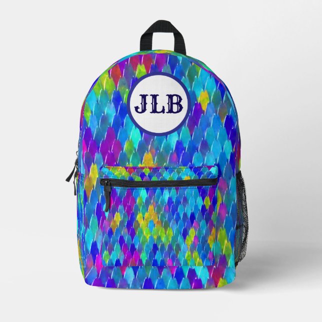 Dragon Scales Bedruckter Rucksack (Vorderseite)