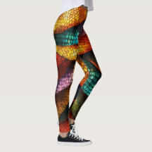 Dragon Scales Elegance: Stilvolle Leggings mit Mes