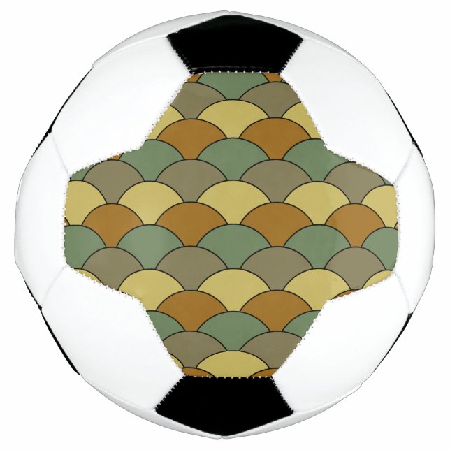 Dragon Scales, Fans, Waves, Seigaiha, Camouflage Fußball (Vorderseite)