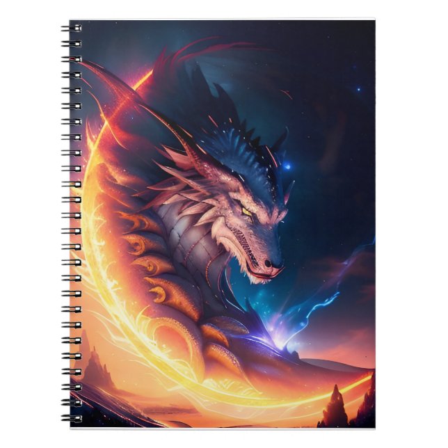 Dragon Scape Feuernacht Notizblock (Vorderseite)